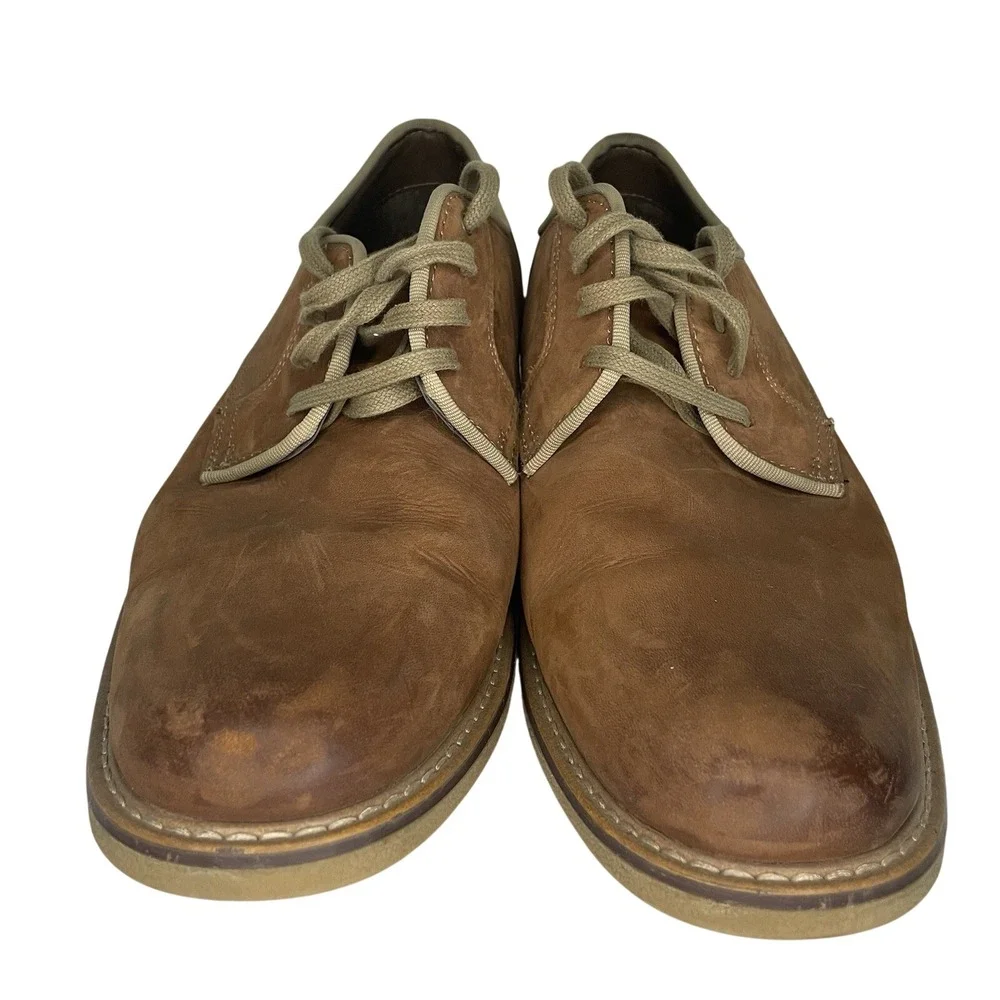 EUC Dockers Bronson Faux Leather Rugged Casual Dress Lugged Sole Oxford Shoes 12